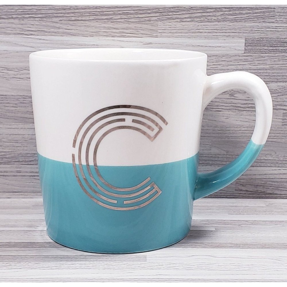 Modern Expressions (Letter C) Initial Monogram 16 oz. Coffee Mug Cup